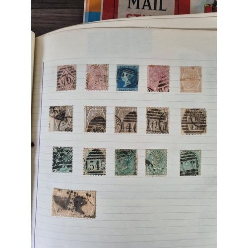 485 - A collection of worldwide stamps to include Victorian Penny Reds etc.