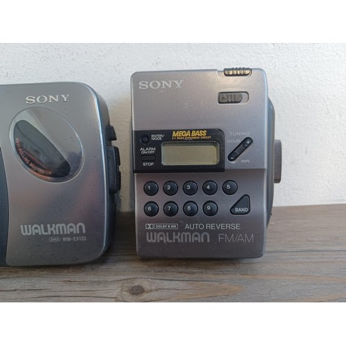 700 - Six Sony Walkman personal stereos to include TCS-580V cassette player/recorder, WM-FX43 radio/casset... 