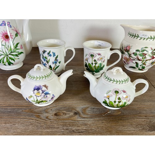 323 - Six pieces of Portmeirion Botanic Garden china