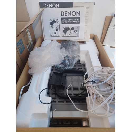 716 - Three items of boxed Denon hi-fi, one UD-M5 CD auto changer receiver, one DRR-M10 cassette deck and ... 