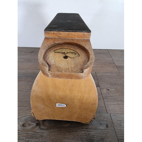 469 - A mid 20th century Corby of Windsor beech shoe shine box - approx. 29cm high x 20cm wide 26cm deep