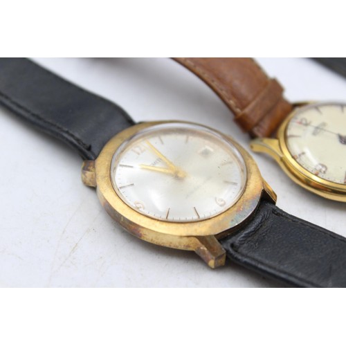 1142 - Three vintage mechanical men's wristwatches, Roamer, Smiths and Avia