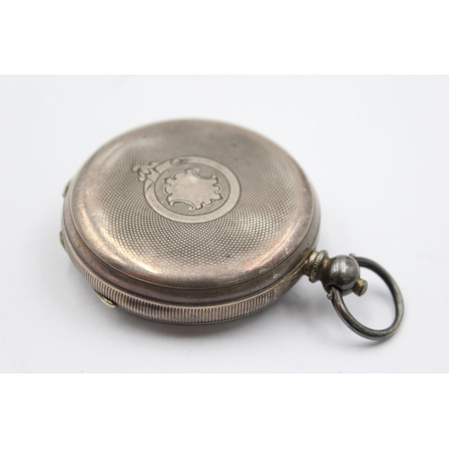 1151 - A Kendal & Dent .800 silver cased open face key wind pocket watch - approx. gross weight 87 grams