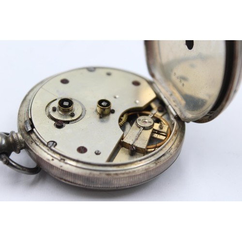 1151 - A Kendal & Dent .800 silver cased open face key wind pocket watch - approx. gross weight 87 grams