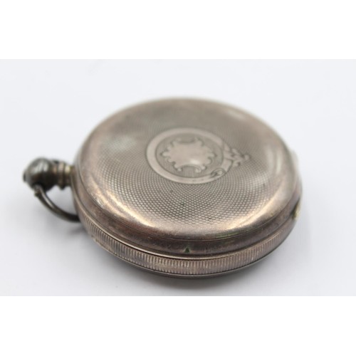 1151 - A Kendal & Dent .800 silver cased open face key wind pocket watch - approx. gross weight 87 grams