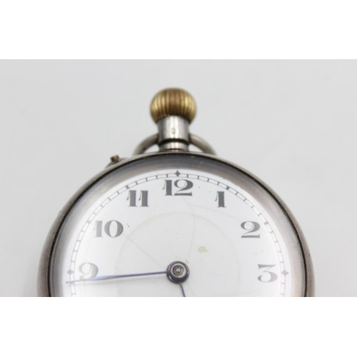 1162 - A .925 silver cased open face hand wind pocket watch - approx. gross weight 69 grams