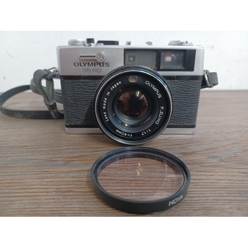 643 - A Japanese Olympus 35 RD 35mm fully manual mechanical shutter fixed-lens rangefinder camera fitted w... 