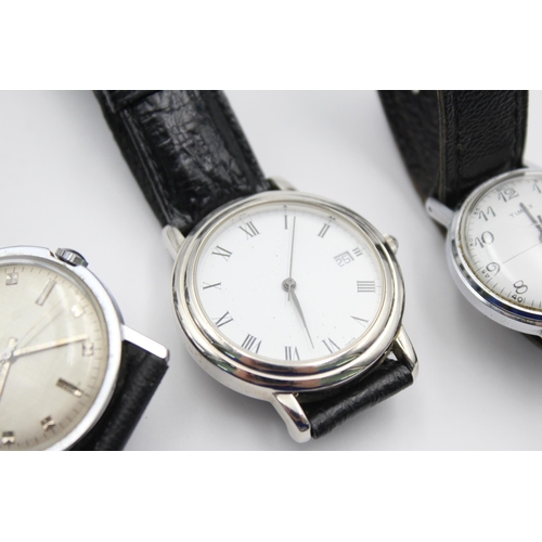 2224 - Three vintage men's wristwatches to include Timex, Siemens etc.