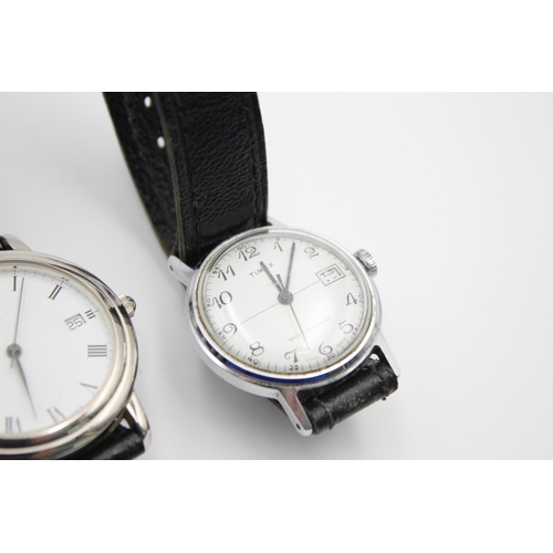 2224 - Three vintage men's wristwatches to include Timex, Siemens etc.