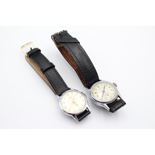 2225 - Two vintage mechanical men's wristwatches to include Oris etc.