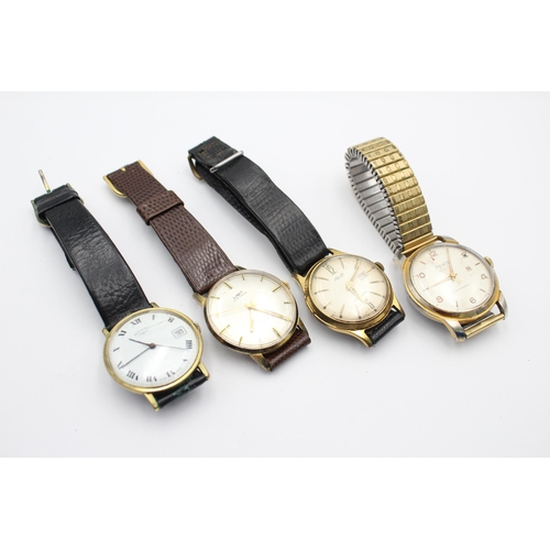 2228 - Four vintage men's wristwatches to include Rotary, Limit, Fero etc.