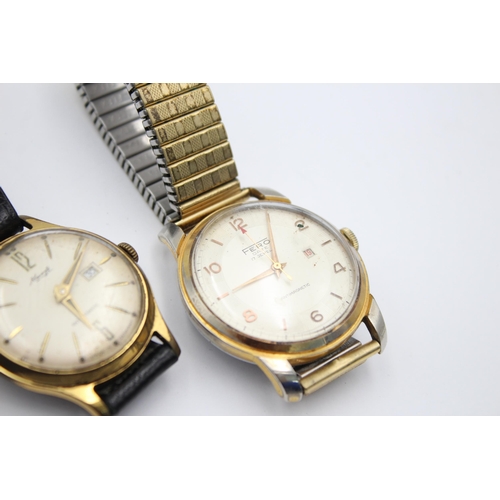 2228 - Four vintage men's wristwatches to include Rotary, Limit, Fero etc.