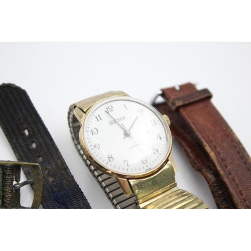 2229 - Four vintage men's wristwatches to include Sekonda, Smiths etc.