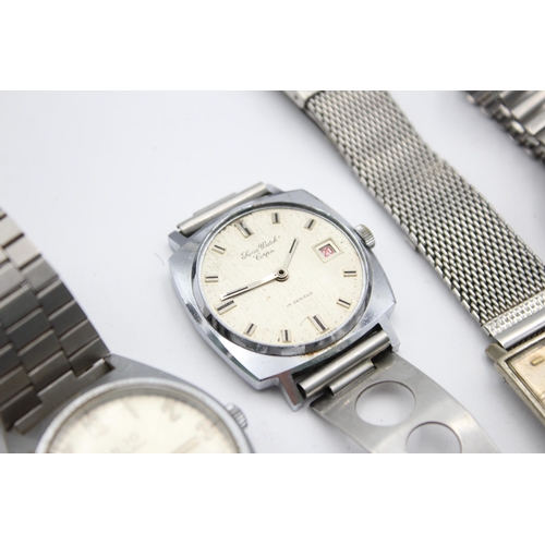 2236 - Four vintage men's wristwatches to include Anjo etc.