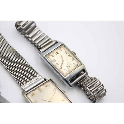 2236 - Four vintage men's wristwatches to include Anjo etc.