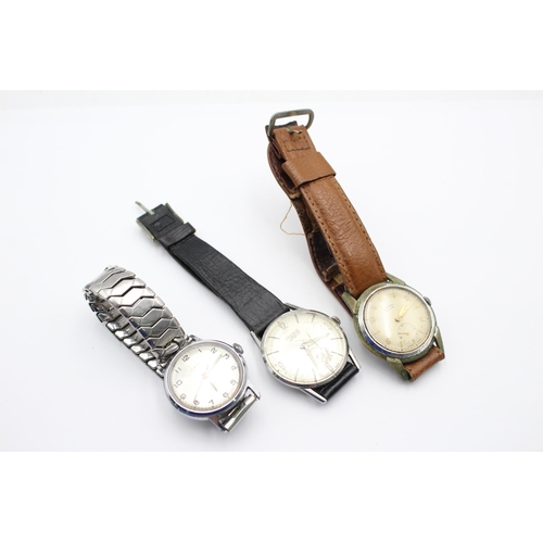 2238 - Three vintage men's wristwatches, Timex, Rotary and Rone