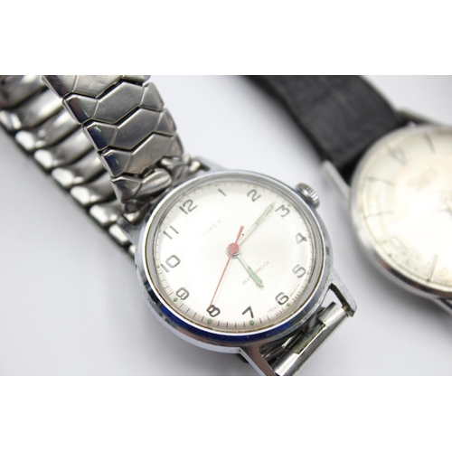 2238 - Three vintage men's wristwatches, Timex, Rotary and Rone