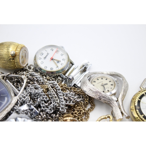 2240 - Ten vintage lady's fob and pendant watches to include Solora, Eurastyle etc.