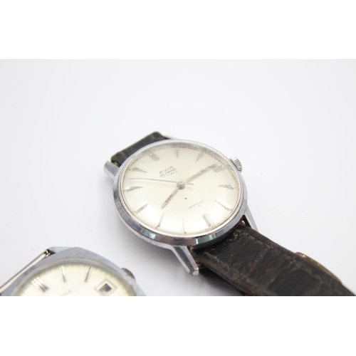 2245 - Two vintage men's wristwatches, one Avia and one Ingersoll