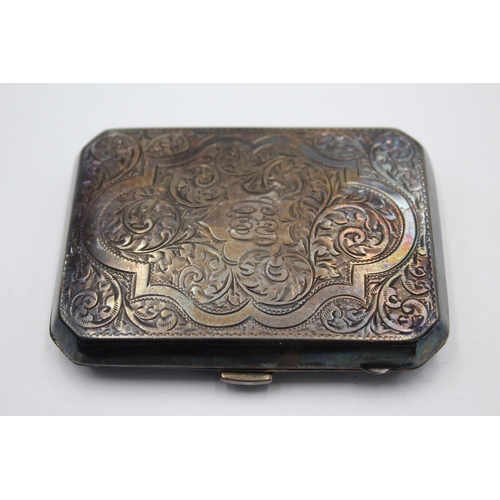 2282 - A John Rose hallmarked Birmingham silver cigarette case, dated 1925 - approx. gross weight 80 grams ... 