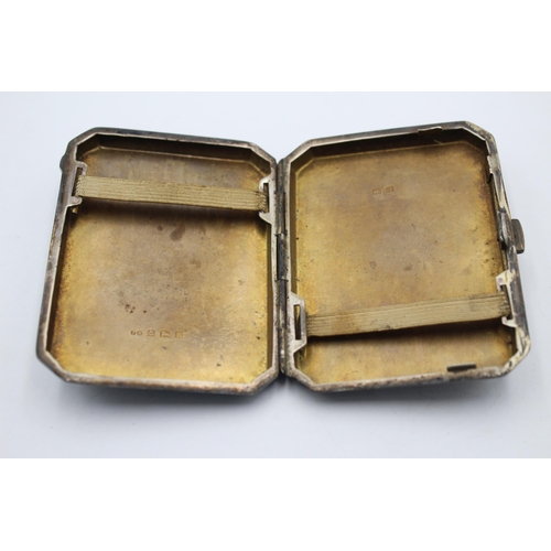 2282 - A John Rose hallmarked Birmingham silver cigarette case, dated 1925 - approx. gross weight 80 grams ... 