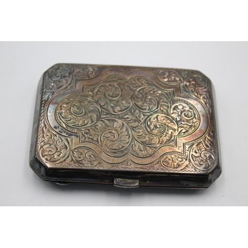 2282 - A John Rose hallmarked Birmingham silver cigarette case, dated 1925 - approx. gross weight 80 grams ... 