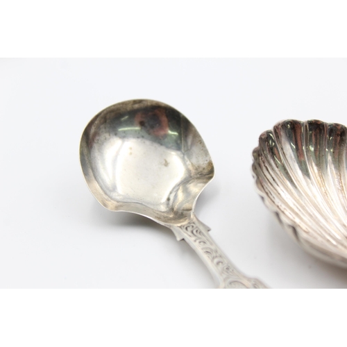 2288 - Three hallmarked sterling silver caddy spoons - approx. gross weight 48 grams