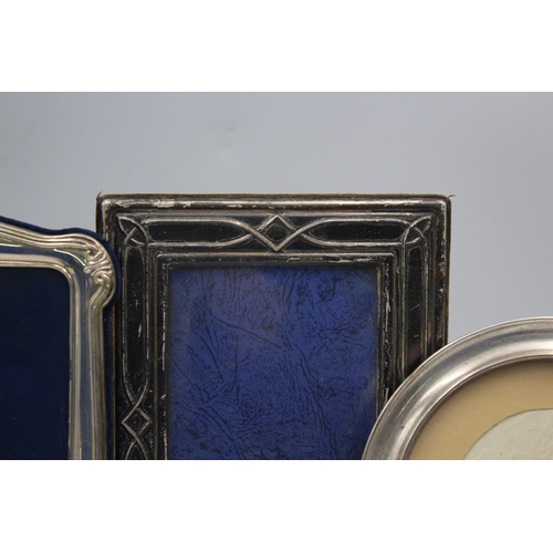 2295 - Three hallmarked sterling silver photograph frames - approx. gross weight 657 grams