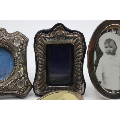 2297 - Four hallmarked sterling silver photograph frames - approx. gross weight 158 grams