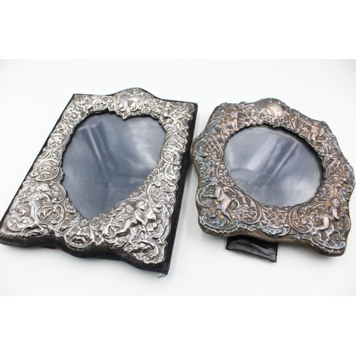 2299 - Two hallmarked sterling silver photograph frames - approx. gross weight 474 grams