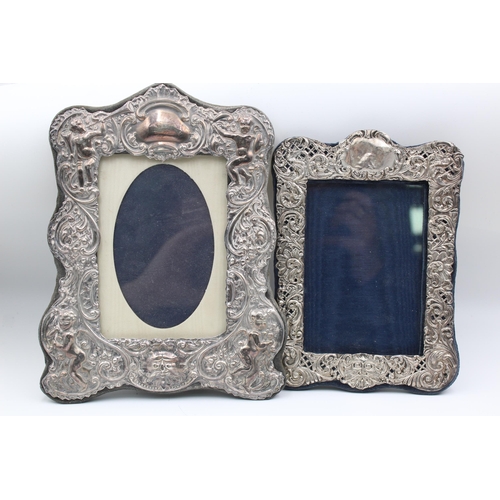 2300 - Two hallmarked sterling silver photograph frames - approx. gross weight 637 grams