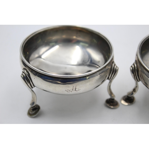 2307 - Two George III hallmarked London silver salt dishes, dated 1796 - approx. gross weight 83 grams and ... 