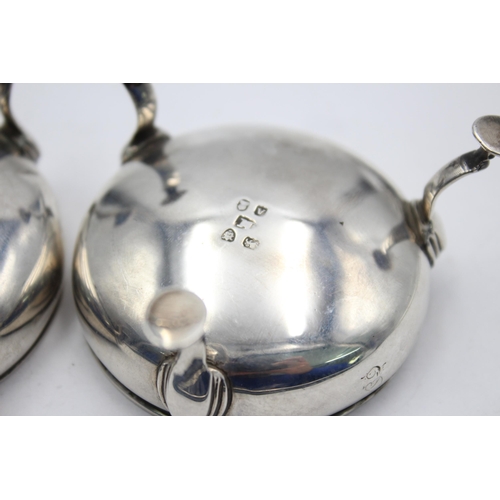 2307 - Two George III hallmarked London silver salt dishes, dated 1796 - approx. gross weight 83 grams and ... 