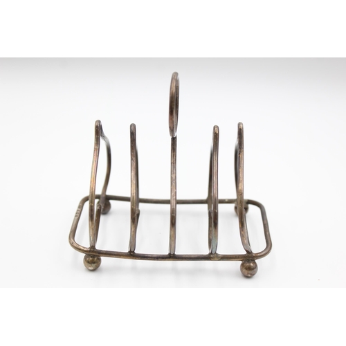 2314 - A George V hallmarked Birmingham silver five bar toast rack possibly by William Aitken, dated 1914 -... 