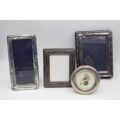 2318 - Four hallmarked sterling silver photograph frames - approx. gross weight 565 grams