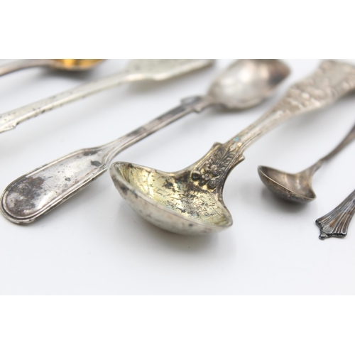 2320 - Eight hallmarked sterling silver condiment spoons - approx. gross weight 81 grams