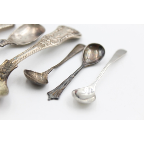 2320 - Eight hallmarked sterling silver condiment spoons - approx. gross weight 81 grams