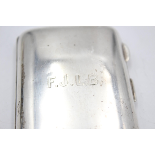 2322 - A William Neale & Sons Ltd hallmarked Birmingham silver cigarette case, dated 1922 - approx. gross w... 