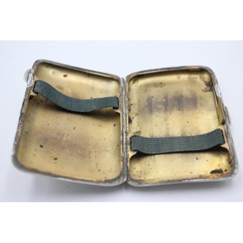 2322 - A William Neale & Sons Ltd hallmarked Birmingham silver cigarette case, dated 1922 - approx. gross w... 