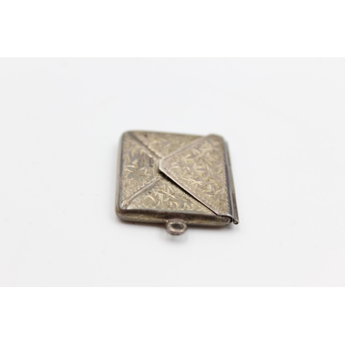 2330 - A George V hallmarked Chester silver stamp case pendant, dated 1912 - approx. gross weight 3 grams a... 