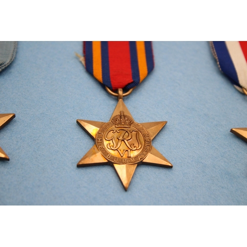 2338 - A WWII mounted medal group to include Burma Star, France & Germany Star etc.