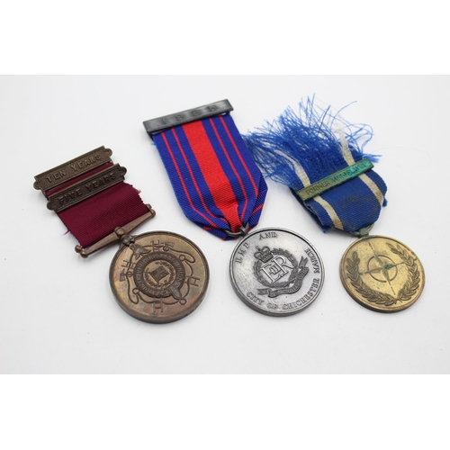 2341 - Three medals, one Firebrigade Long Service, one Military Police and one Nato