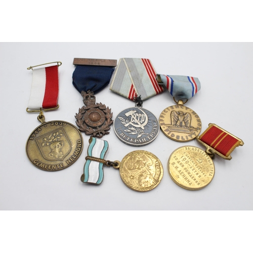 2350 - Six medals to include Royal Marines, Russian etc.