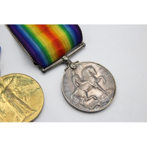 2355 - A WWI medal pair with original ribbons presented to 7829 SPR A. E. Wilkinson R.E