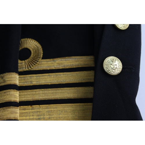 497 - A vintage Royal Navy officer's uniform comprising jacket and trousers