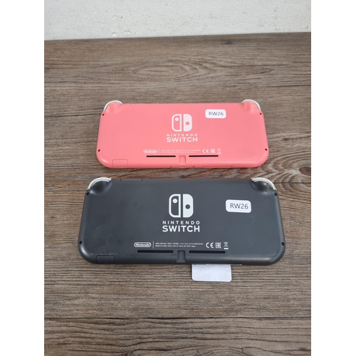 558 - Two Nintendo Switch Lite consoles