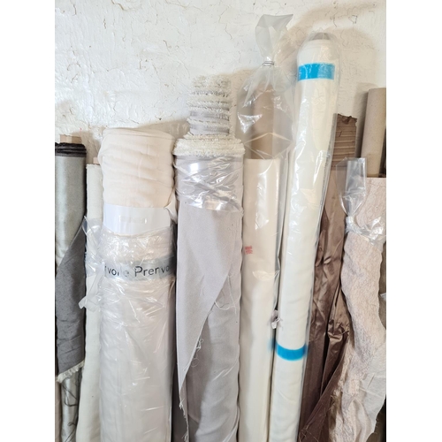 199 - Eighteen rolls of good quality fabric