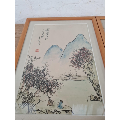 227 - Four framed Chinese watercolours