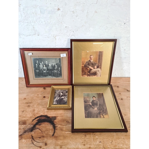 230 - Four antique framed portrait photographs