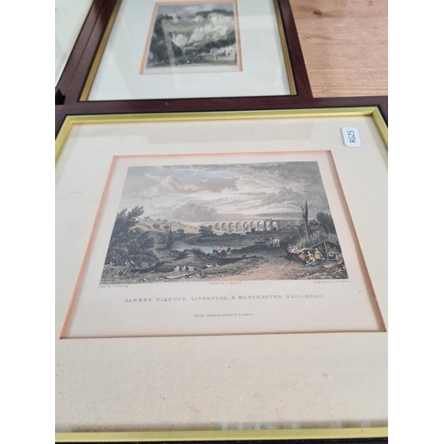 234 - Nine framed engravings